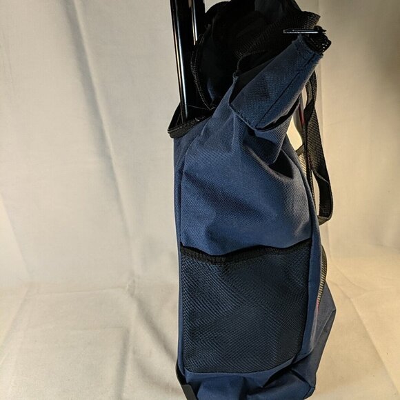 Roots Rolling Travel Bag Luggage Shouder Bag Blue Grey Black Wheels Roller - Picture 9 of 15